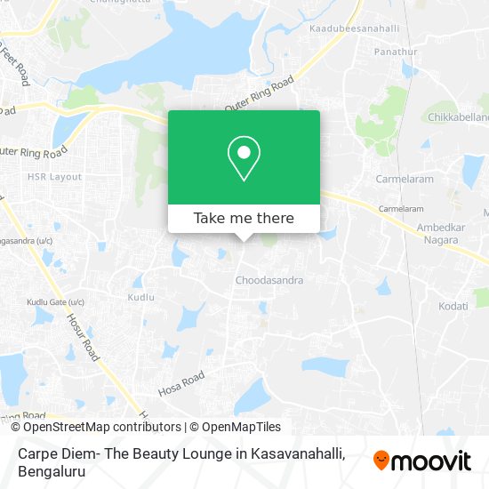 Carpe Diem- The Beauty Lounge in Kasavanahalli map