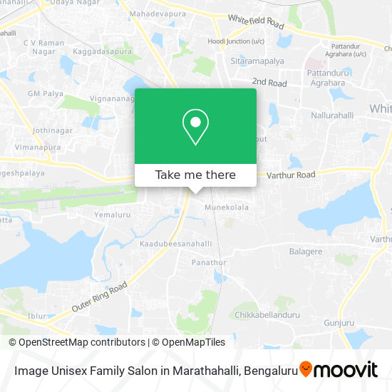Image Unisex Family Salon in Marathahalli map