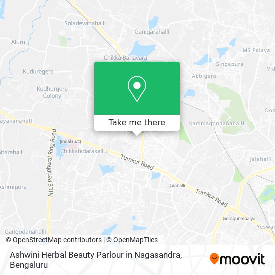 Ashwini Herbal Beauty Parlour in Nagasandra map