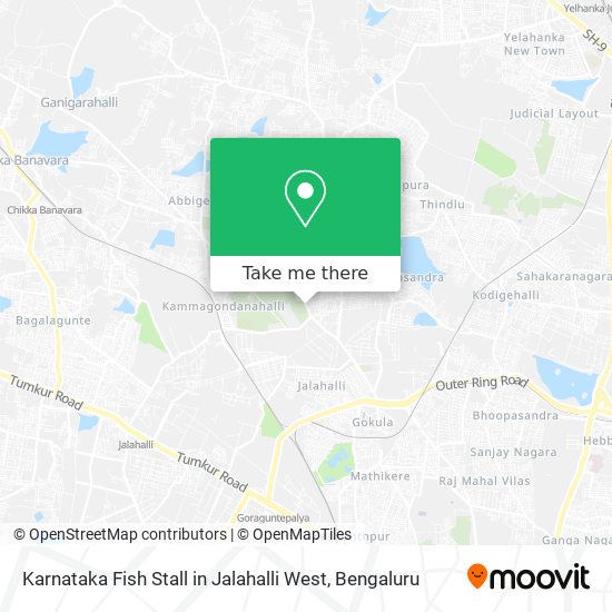Karnataka Fish Stall in Jalahalli West map