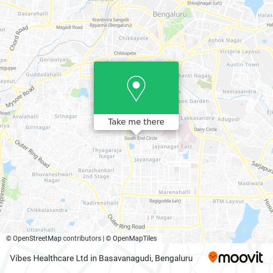 Vibes Healthcare Ltd in Basavanagudi map