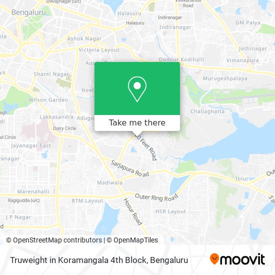 Truweight in Koramangala 4th Block map