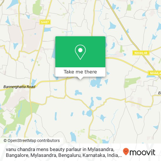 vanu chandra mens beauty parlaur in Mylasandra, Bangalore, Mylasandra, Bengaluru, Karnataka, India map