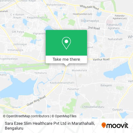 Sara Ezee Slim Healthcare Pvt Ltd in Marathahalli map