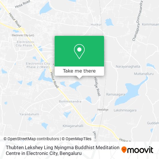 Thubten Lekshey Ling Nyingma Buddhist Meditation Centre in Electronic City map