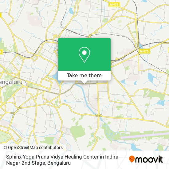 Sphinx Yoga Prana Vidya Healing Center in Indira Nagar 2nd Stage map