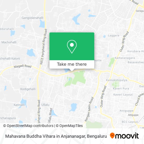 Mahavana Buddha Vihara in Anjananagar map