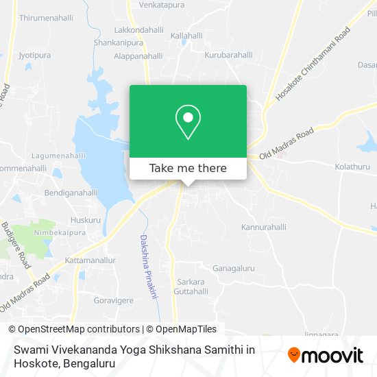 Swami Vivekananda Yoga Shikshana Samithi in Hoskote map