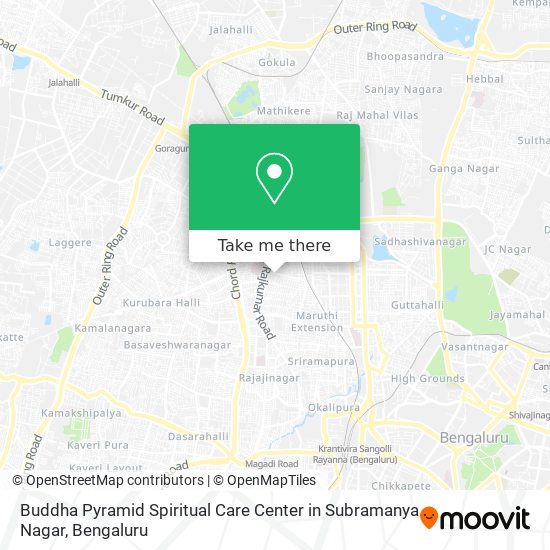 Buddha Pyramid Spiritual Care Center in Subramanya Nagar map