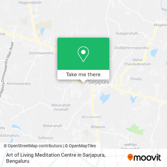 Art of Living Meditation Centre in Sarjapura map