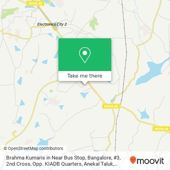 Brahma Kumaris in Near Bus Stop, Bangalore, #3, 2nd Cross, Opp. KIADB Quarters, Anekal Taluk, Hosur map