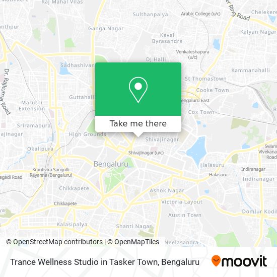 Trance Wellness Studio in Tasker Town map