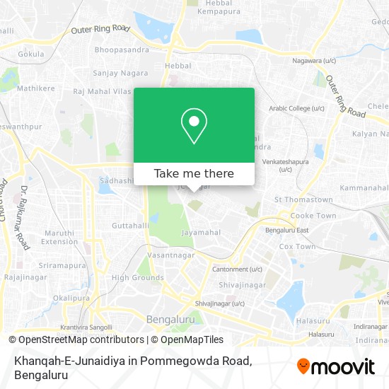 Khanqah-E-Junaidiya in Pommegowda Road map