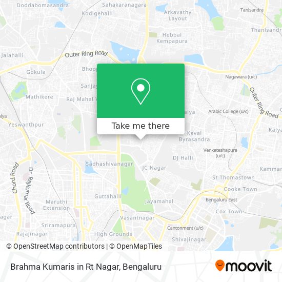 Brahma Kumaris in Rt Nagar map