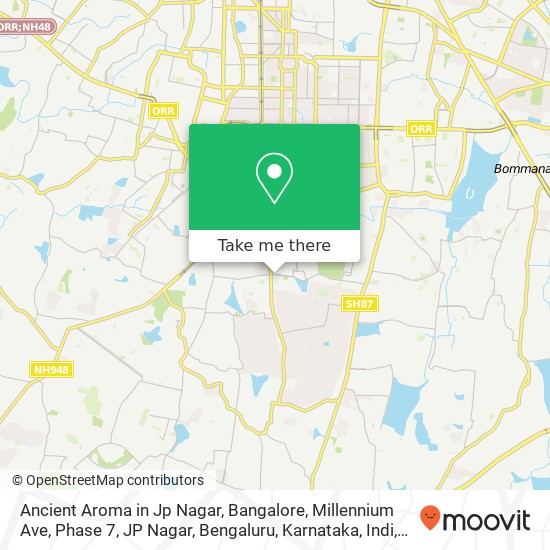 Ancient Aroma in Jp Nagar, Bangalore, Millennium Ave, Phase 7, JP Nagar, Bengaluru, Karnataka, Indi map