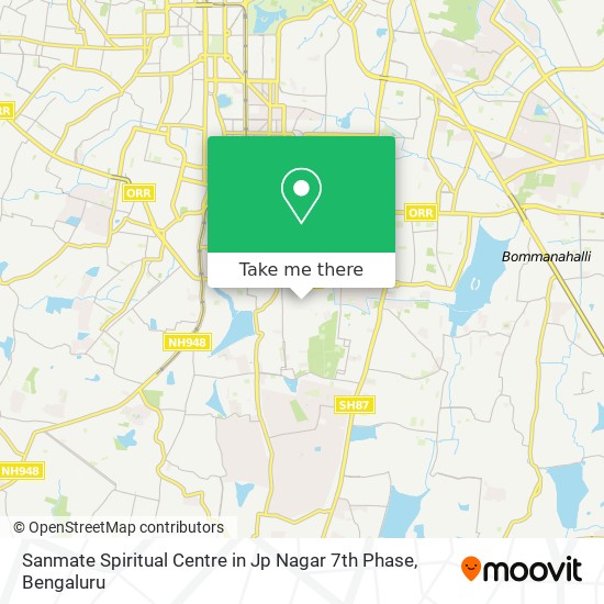 Sanmate Spiritual Centre in Jp Nagar 7th Phase map