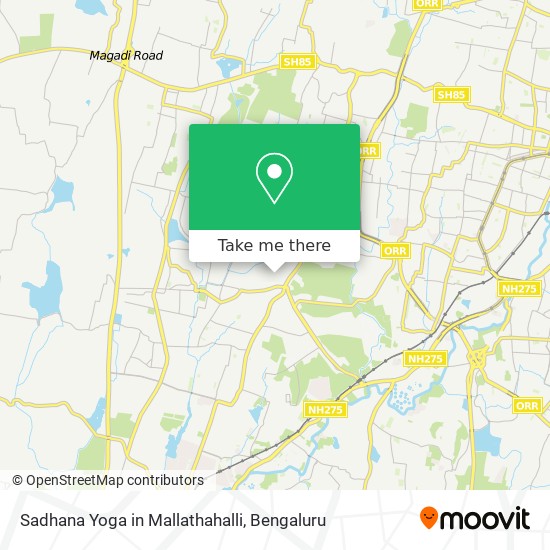 Sadhana Yoga in Mallathahalli map