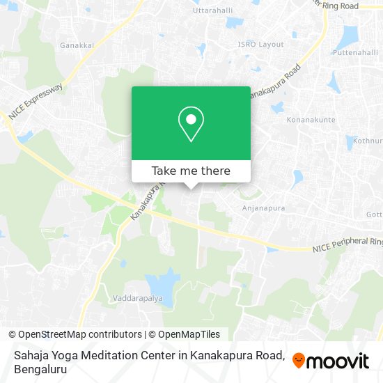 Sahaja Yoga Meditation Center in Kanakapura Road map