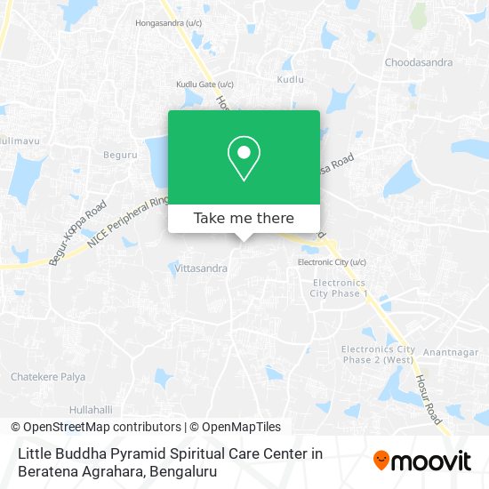 Little Buddha Pyramid Spiritual Care Center in Beratena Agrahara map