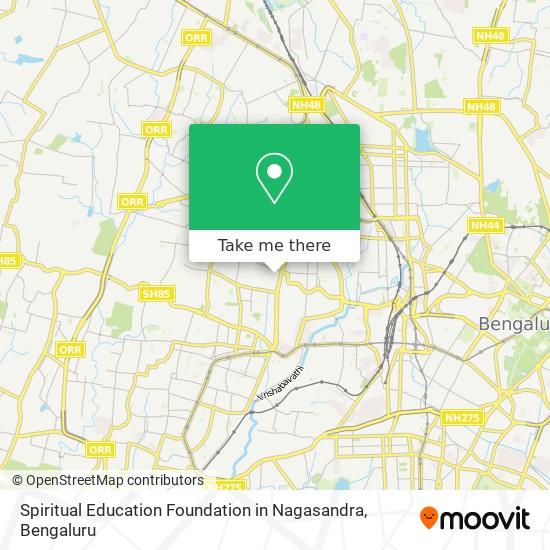 Spiritual Education Foundation in Nagasandra map