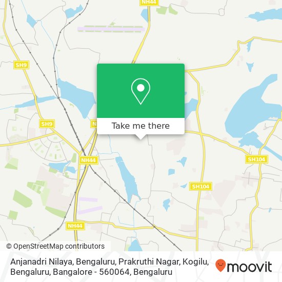 Anjanadri Nilaya, Bengaluru, Prakruthi Nagar, Kogilu, Bengaluru, Bangalore - 560064 map