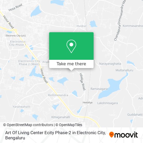 Art Of Living Center Ecity Phase-2 in Electronic City map