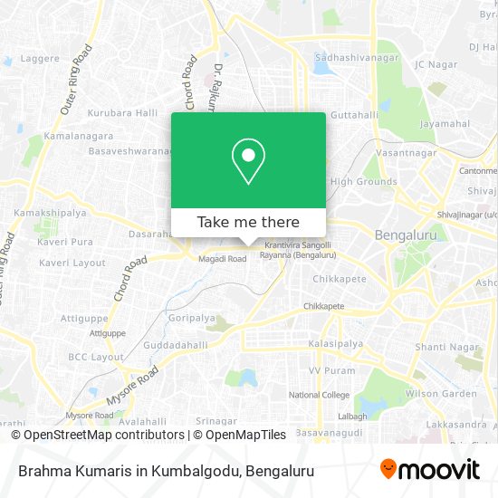 Brahma Kumaris in Kumbalgodu map
