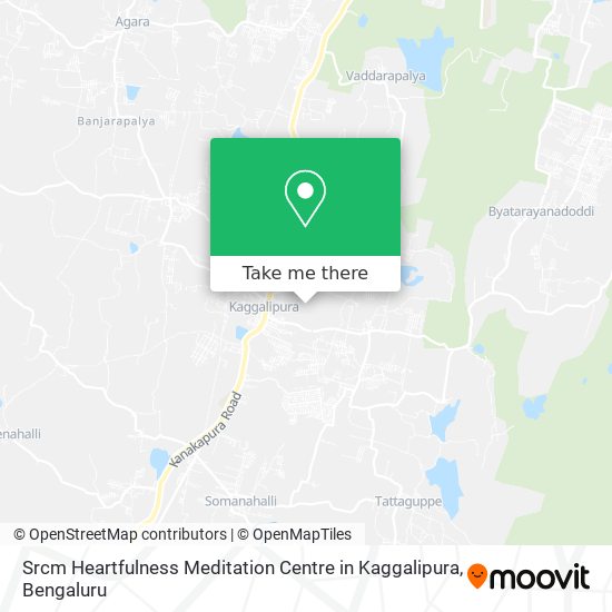 Srcm Heartfulness Meditation Centre in Kaggalipura map