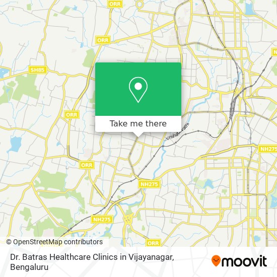 Dr. Batras Healthcare Clinics in Vijayanagar map
