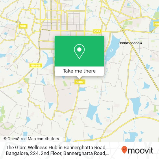 The Glam Wellness Hub in Bannerghatta Road, Bangalore, 224, 2nd Floor, Bannerghatta Road, Arakere G map