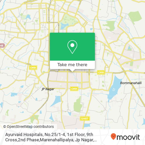 Ayurvaid Hospitals, No.25 / 1-4, 1st Floor, 9th Cross,2nd Phase,Marenahallipalya, Jp Nagar, Bangalore map