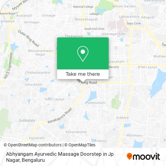 Abhyangam Ayurvedic Massage Doorstep in Jp Nagar map