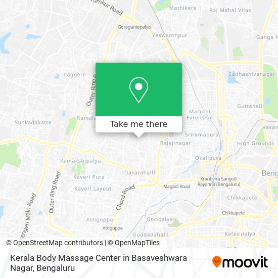 Kerala Body Massage Center in Basaveshwara Nagar map