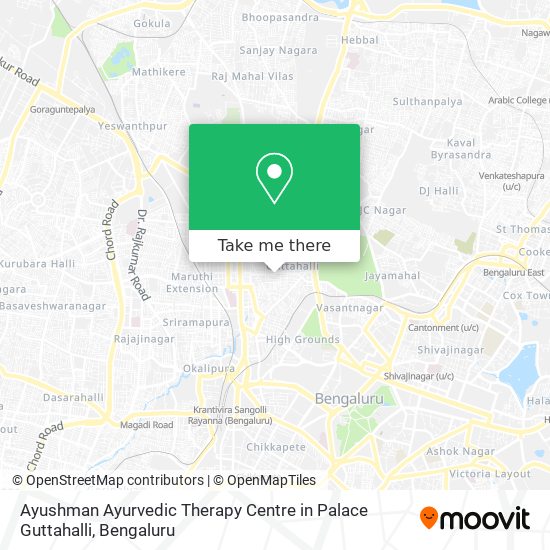 Ayushman Ayurvedic Therapy Centre in Palace Guttahalli map
