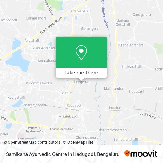 Samiksha Ayurvedic Centre in Kadugodi map