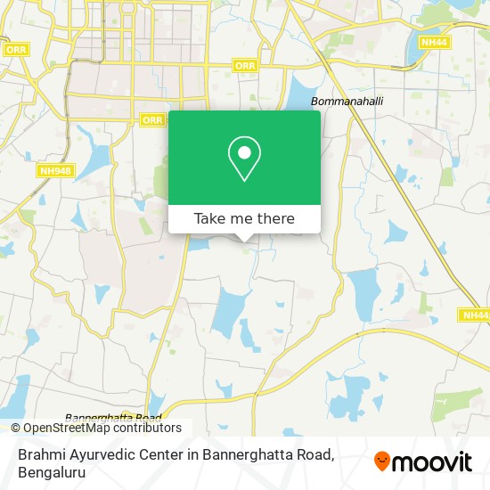 Brahmi Ayurvedic Center in Bannerghatta Road map