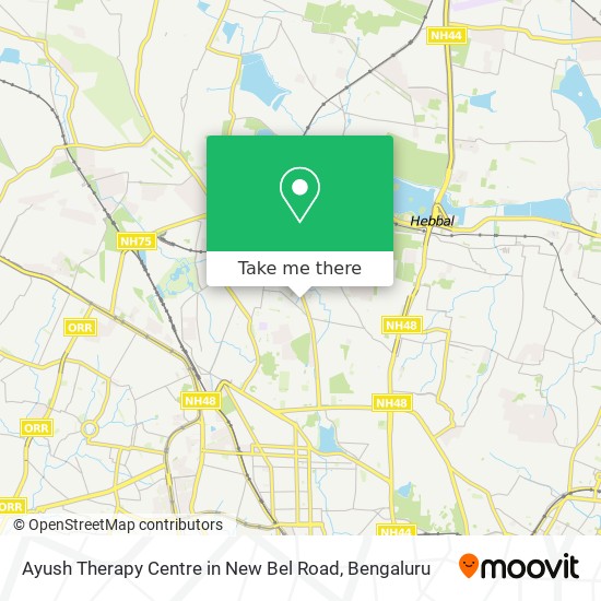 Ayush Therapy Centre in New Bel Road map
