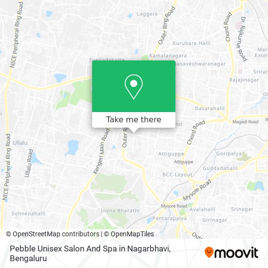 Pebble Unisex Salon And Spa in Nagarbhavi map