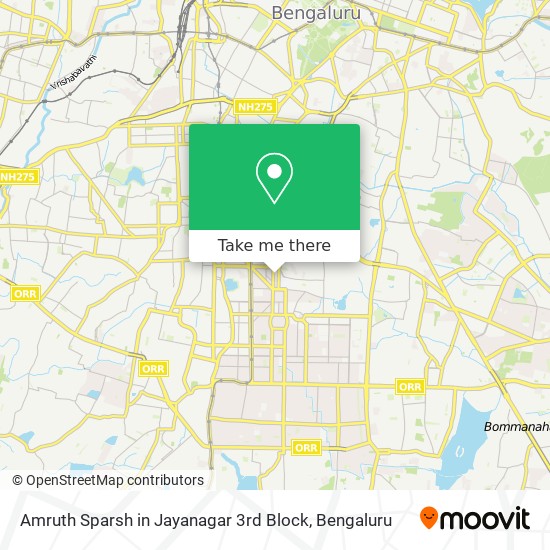 Amruth Sparsh in Jayanagar 3rd Block map