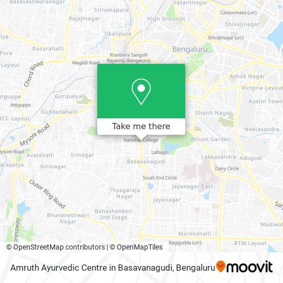 Amruth Ayurvedic Centre in Basavanagudi map