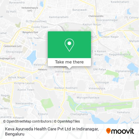 Keva Ayurveda Health Care Pvt Ltd in Indiranagar map