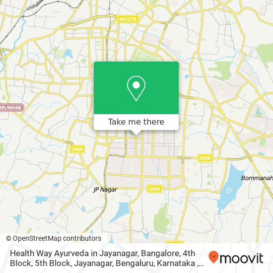 Health Way Ayurveda in Jayanagar, Bangalore, 4th Block, 5th Block, Jayanagar, Bengaluru, Karnataka map