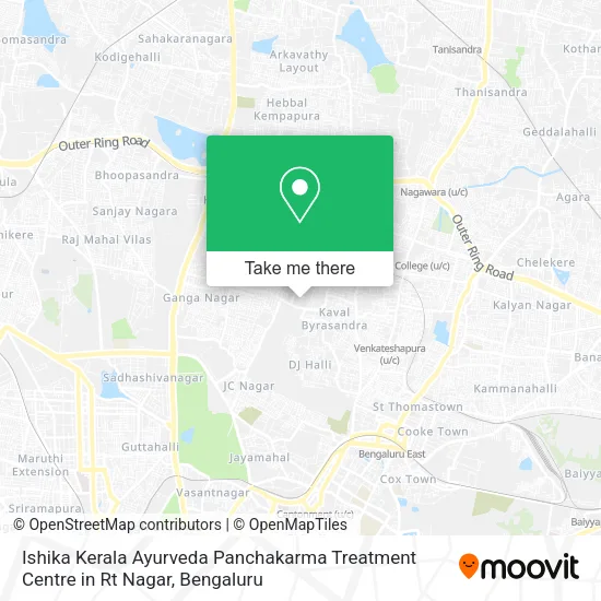 Ishika Kerala Ayurveda Panchakarma Treatment Centre in Rt Nagar map