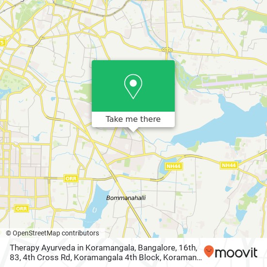 Therapy Ayurveda in Koramangala, Bangalore, 16th, 83, 4th Cross Rd, Koramangala 4th Block, Koramang map