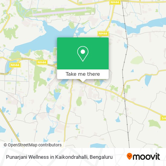 Punarjani Wellness in Kaikondrahalli map