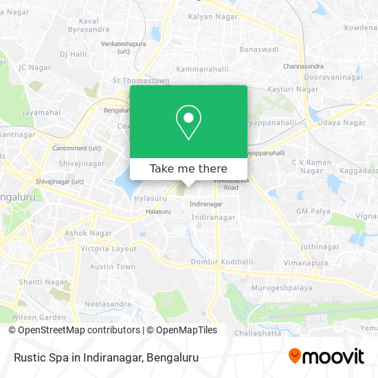 Rustic Spa in Indiranagar map