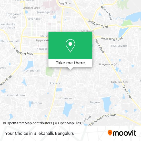 Your Choice in Bilekahalli map