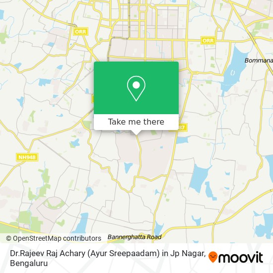 Dr.Rajeev Raj Achary (Ayur Sreepaadam) in Jp Nagar map