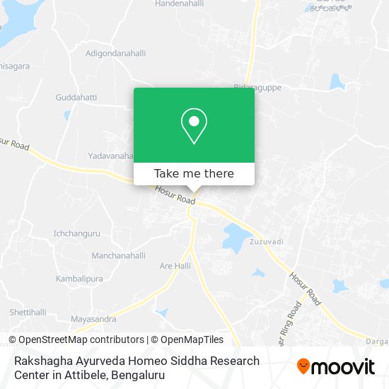 Rakshagha Ayurveda Homeo Siddha Research Center in Attibele map