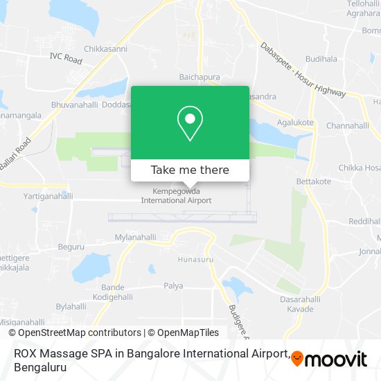 ROX Massage SPA in Bangalore International Airport map